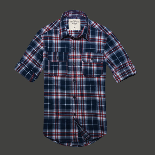 Abercrombie Fitch Hombres Plaid Camisa AF6987